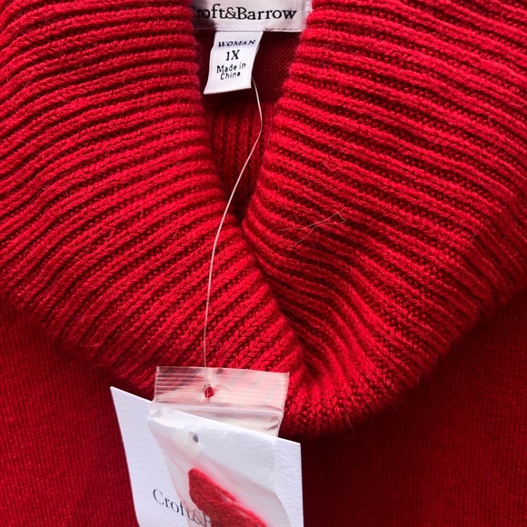 🆕 1X Cowl neck sweater new with tag - Picture 5 of 8